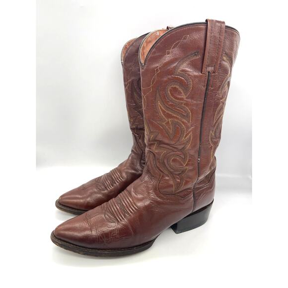 Dan Post Men\'s Leather Milwaukee DP 2111 Western Cowboy Round Toe Boots Size 11 main image 11